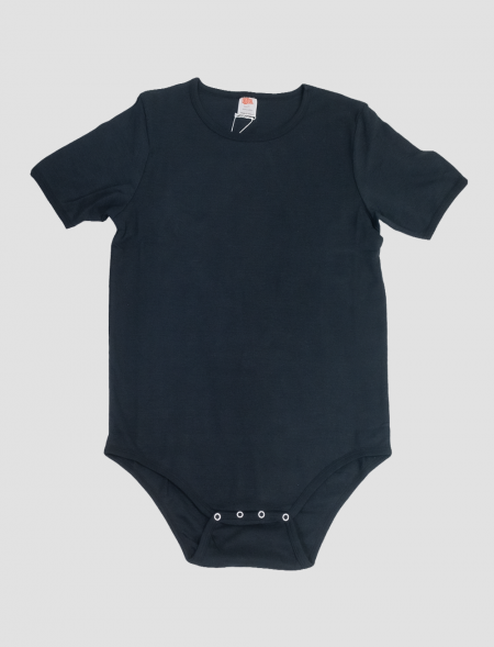 Plain black onesie