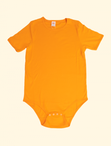 Plain orange onesie