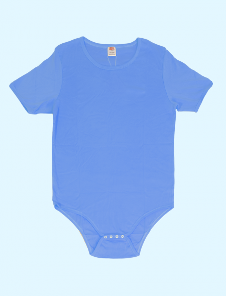 Plain light blue onesie